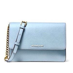 [SOLD] Michael Kors Pale Blue Jetset Travel Crossbody